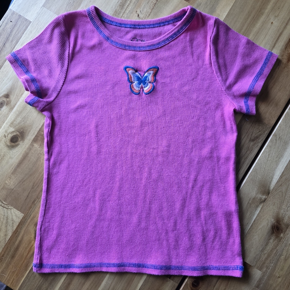 art class Pink Butterfly Tee